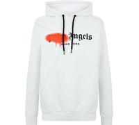 Palm Angels Men's Hong Kong Sprayed Hoodie Blanc/Orange S Male