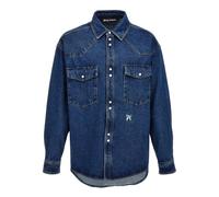 Palm Angels - Monogram Jacket - Homme - Vestes - Bleu - Taille: S