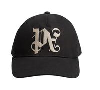 Palm Angels - PA Monogram Cap - Homme - Accessoires - Noir - Taille: ONE Size