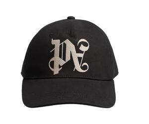 Palm Angels - PA Monogram Cap - Homme - Accessoires - Noir - Taille: ONE Size