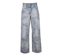 Palm Angels - Palms Jacquard Loose - Femme - Jeans - Bleu - Taille: W26