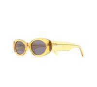 Palm Angels - Spirit Oval Lunettes de soleil - Femme - Accessoires - Jaune - Taille: ONE Size