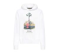Palm Angels - SweaT-shirt Cotton Douby Lost - Homme - Sweatshirts et sweats à capuche - Blanc - Taille: M
