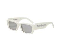 PALM ANGELS Unisex PERI006 Palm 0172 White mirror silver Lunettes de soleil Acétate Blanc Argent Carré Normale Miroir