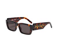 PALM ANGELS Unisex PERI006 Palm 6407 Dark havana dark grey Lunettes de soleil Acétate Havane Gris Carré Normale