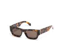 PALM ANGELS Unisex PERI048 Auberry 6064 havana Lunettes de soleil Acétate Havane Marron Carré Normale