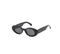PALM ANGELS Unisex PERI051 Gilroy 1007 black Lunettes de soleil Acétate Noir Gris Ronde Normale