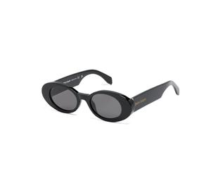 PALM ANGELS Unisex PERI051 Gilroy 1007 black Lunettes de soleil Acétate Noir Gris Ronde Normale