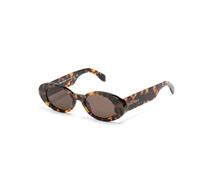 PALM ANGELS Unisex PERI051 Gilroy 6064 havana Lunettes de soleil Acétate Havane Marron Ronde Normale