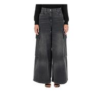 Palm Angels - Wide Parachute Jeans - Femme - Jeans - Gris - Taille: W26