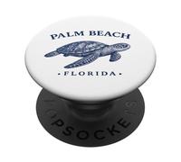 Palm Beach Florida Sea Turtle Design Palm Beach FL Plongée PopSockets PopGrip Adhésif