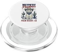 Palm Desert CA USA Funny Meowdy Pawtner Chat PopSockets PopGrip pour MagSafe