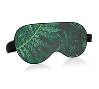 Palm Leaf Sleep Mask Blindfold Blackout Cooling Funny Eye Mask for Sleeping with Elastic Strip for Women Man Pretty