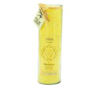 Palm Light 4041678000790 Bougie Manipura Chakra, Env. 100 Heures de durée de Combustion, 20 cm, Jaune