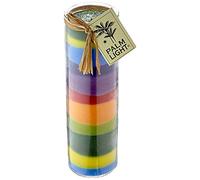 Palm Light 4041678003432 Bandes de Plaisir Bougie, Hauteur 20 cm, Durée de Combustion : env. 100 Heures, Bunt