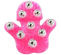 Palm Masseur De Corps En Forme De De Massage avec 9 Soins Du Corps BeautÉ Au Rouleau En MÉTal À 360 DegrÉS (Rose)
