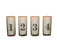 Palm Palmwachs-Windlicht 'Advent-Set'