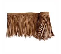 Palm Simulation Thatch Palm Thatch Roll Tuile De Chaume Artificielle Plastique PE Toit En Paille Décoration Ignifuge 0,5 M X 1 M Pour Tiki Bar Garden Patio Gazebos(Yellow b,0.5x6m/1.64X19.7ft)