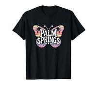 Palm Springs Butterfly - California Desert City Word Art T-Shirt