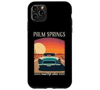 Palm Springs CA Retro Highway Nostalgie Vintage Car Design Coque pour iPhone 11 Pro Max