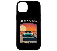 Palm Springs CA Retro Highway Nostalgie Vintage Car Design Coque pour iPhone 14 Plus