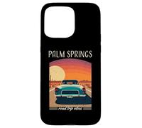 Palm Springs CA Retro Highway Nostalgie Vintage Car Design Coque pour iPhone 15 Pro Max