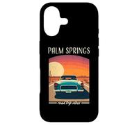 Palm Springs CA Retro Highway Nostalgie Vintage Car Design Coque pour iPhone 17