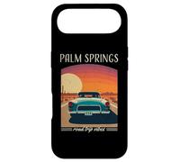 Palm Springs CA Retro Highway Nostalgie Vintage Car Design Coque pour iPhone Air