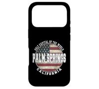 Palm Springs Drapeau américain Vintage Californie Coque pour iPhone 17 Pro