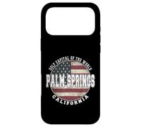 Palm Springs Drapeau américain Vintage Californie Coque pour iPhone 17 Pro Max