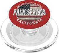 Palm Springs Drapeau américain Vintage Californie PopSockets PopGrip pour MagSafe