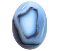 Palm Stone - Hot Massage Worry Stone for Natural Body Chakra Balancing, Reiki Healing and Crystal Grid (Dendrite Agate)