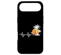 Palm Tree Beach Heartbeat Tropical Sunset Coque pour iPhone Air