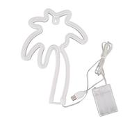 Palm Tree Lights Neon Signs, LED Cocotier Neon Light pour Chambre à Coucher, Lampe de Nuit Palmier Alimentée par Batterie avec Base de Support pour Chambre D'enfant, Bar, Noël, Anniversaire, Fête de M