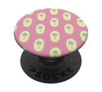 Palm Tropical Tree Summer Beach Island Style PopSockets PopGrip Adhésif