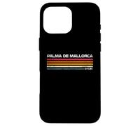 Palma de Majorque Espagne Rétro Rayures Vintage Voyage Coque pour iPhone 16 Pro Max