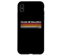Palma de Majorque Espagne Rétro Rayures Vintage Voyage Coque pour iPhone XS Max