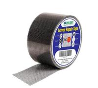 PALMAT - Kit de Réparation de Moustiquaires - Pour réparer les fissures et les perforations instantanément, Imperméable, Résistant à la chaleur, Pour l'extérieur et l'intérieur, 5 x 200 cm (Noir)