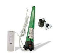 PALMAT Moteur Tubulaire à Commande Radio intégrée livré avec 1 télécommande à 1 Canal et avec système de Fixation au Mur magnétique à cri (60 SW 45kg Force de Traction + Adaptateur)
