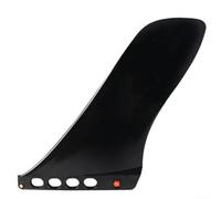 Palme de surf Longboard - Aileron central en fibre de verre de 23,5 cm pour planches de surf, design de verrouillage sans vis, compatible avec longboards et planches de surf classiques (noir)