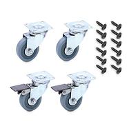 Palmer CAB CASTORS - Jeu de 4 roulettes avec vis de fixation, pour baffles de guitare ou de basse