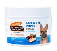Palmer's for Pets Face and Eye Wipes with Cocoa Butter and Vitamin E, Dog Eye Cleaning and Care, Specially Fomulated for Dogs, 100ct