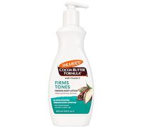 Palmer's Lotion pour le corps raffermissante pour la peau au beurre de cacao, crème tonifiante et raffermissante avec Q10, collagène et élastine, flacon pompe, 400 ml/13,5 oz.
