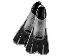 Cressi Palmes Agua Short Fins – Courtes, légères et réactives – Noir/Argent 43/44 Unisexe Adultes