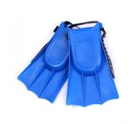 Palmes de natation antidérapantes réglables pour enfants, fabriquées en EVA + PVC pour réduire la traînée et améliorer l'efficacité de la natation dans la piscine et l'eau libre (bleu)