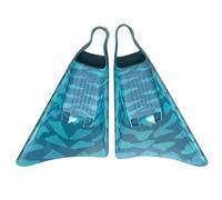 Palmes de Natation asymétriques RIP Pro avec Queue de Dauphin - Flottant ! - BodySurf, Bodyboard, Plongée - Intermédiaire a débutante- Confort avec Vitesse et contrôle (Moyen Grand (Med Large))