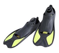 Palmes de Natation Courtes pour Adulte - Lame de compacte pour Piscine d'entraînement, équipement de Voyage pour en apnée en océan | Palmes de avec Tuba, Taille de Voyage, Sang