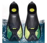 Palmes de natation courtes pour adulte - Palmes avec poche complète pour | Plongée avec tuba et plongée | Entraînement de natation monté sur talon adapté à la plupart des types de pieds adultes femmes