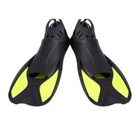Palmes de Natation Courtes pour Adultes - Système de Lame d'entraînement léger pour Piscine hydrodynamique et Tuba en océan | Palmes de avec Tuba, Taille de Voyage, Sangle de Talon réglable, p