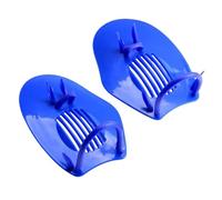 Palmes de natation, pagaies à main, 18,5 x 12,5 cm, entraînement de natation, sangle réglable, construction professionnelle, option de couleur bleue, taille légère, exercice aquatique en piscine